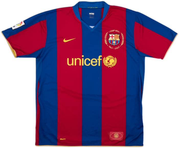 2007-08 Barcelona Home Shirt Ronaldinho #10 - 5/10 - (XL)