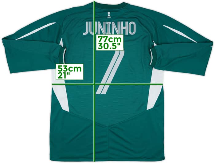 2004-05 Celtic Away L/S Shirt Juninho #7 - 8/10 - (L)