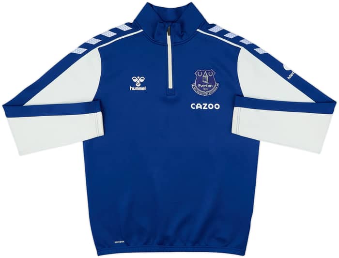 2021-22 Everton Hummel 1/4 Zip Drill Top - 7/10 - (S)