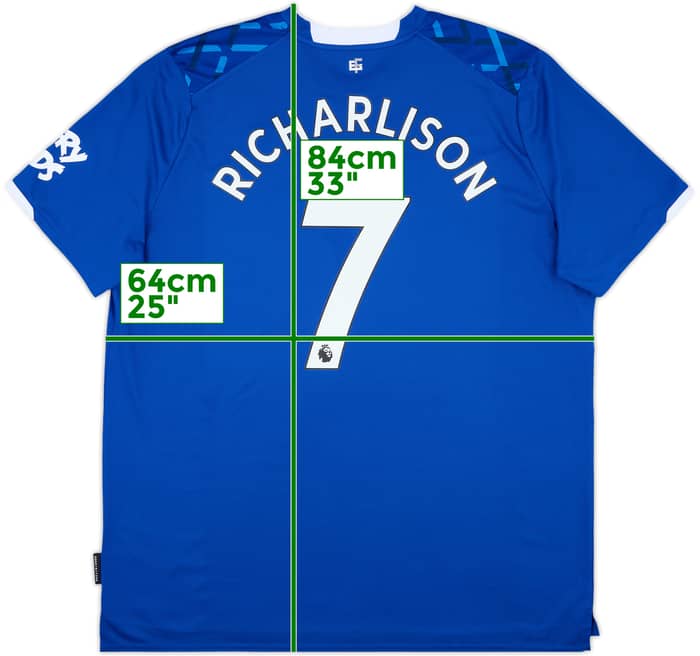 2019-20 Everton Home Shirt Richarlison #7 - 8/10 - (3XL)