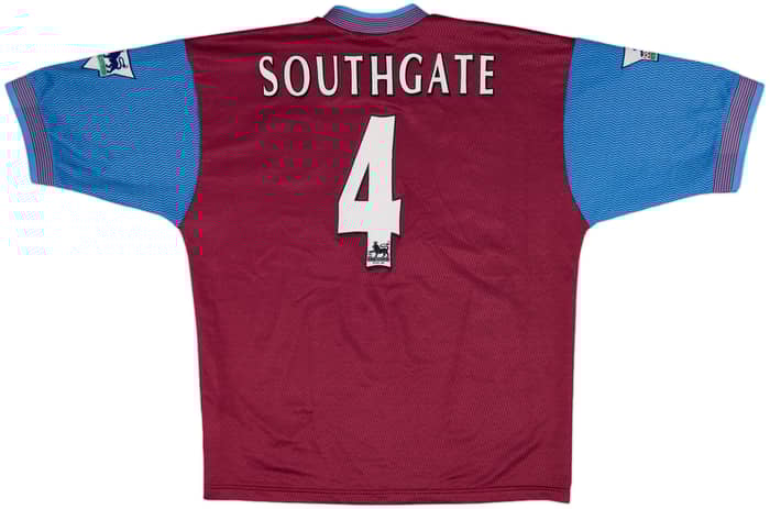 1997-98 Aston Villa Home Shirt Southgate #4 - 8/10 - (L)