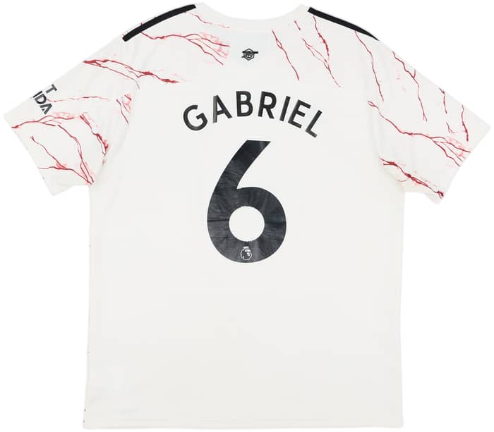 2020-21 Arsenal Away Shirt Gabriel #6 - 7/10 - (XL)
