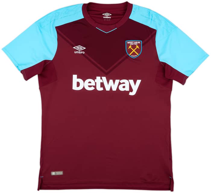 2017-18 West Ham Home Shirt Noble #16 - 10/10 - (XL)