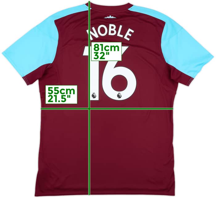 2017-18 West Ham Home Shirt Noble #16 - 10/10 - (XL)