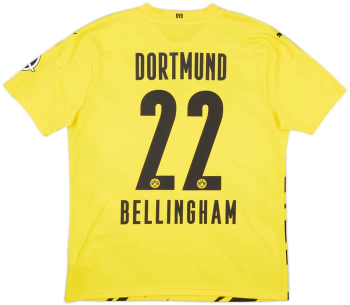 2020-21 Borussia Dortmund Home Shirt Bellingham #22 - 9/10 - (L)