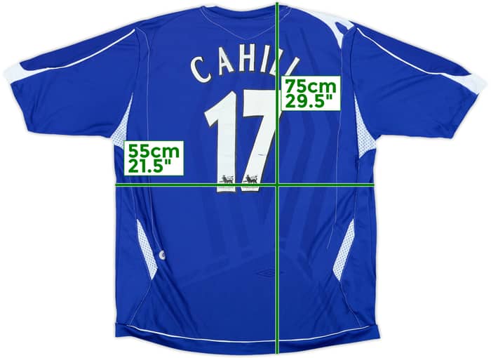 2006-07 Everton Home Shirt Cahill #17 - 5/10 - (L)