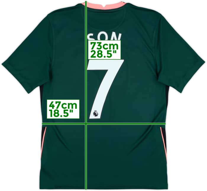 2020-21 Tottenham Away Shirt Son #7 - 9/10 - (M)