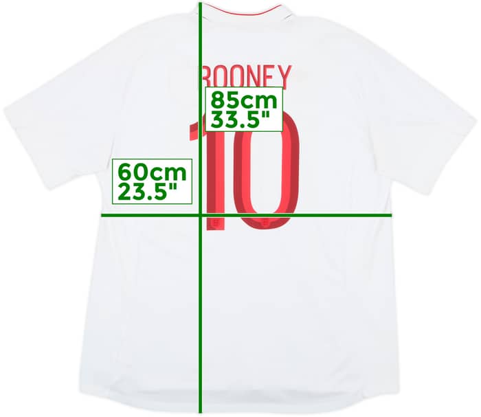 2012-13 England Home Shirt Rooney #10 - 8/10 - (3XL)