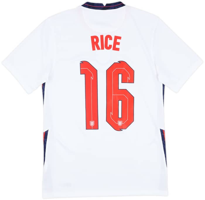 2020-22 England Home Shirt Rice #16 - 8/10 - (S)