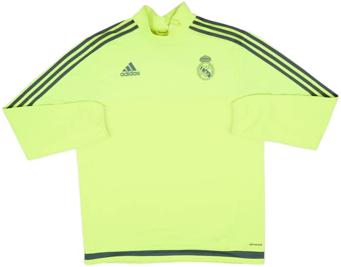 2015-16 Real Madrid adidas 1/4 Zip Sweat Top - 8/10 - (L)