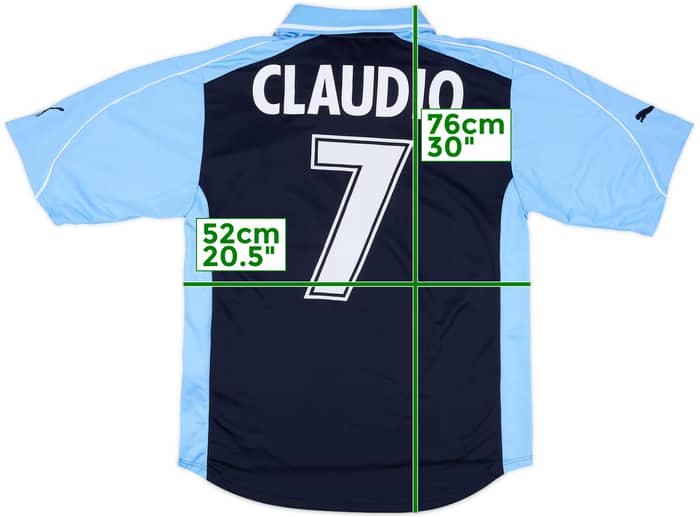 2001-02 Lazio European Away Shirt Claudio #7 - 8/10 - (M)