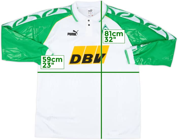 1995-96 Werder Bremen Home L/S Shirt - 9/10 - (XL)