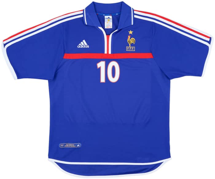 2000-02 France Home Shirt Zidane #10 - 10/10 - (M)