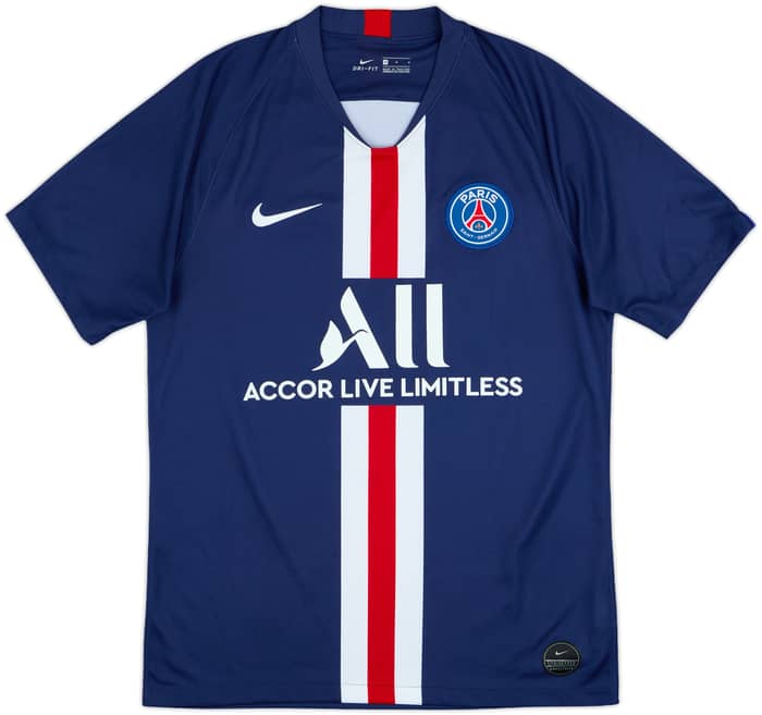2019-20 Paris Saint-Germain Home Shirt Mbappe #7 - 8/10 - (M)