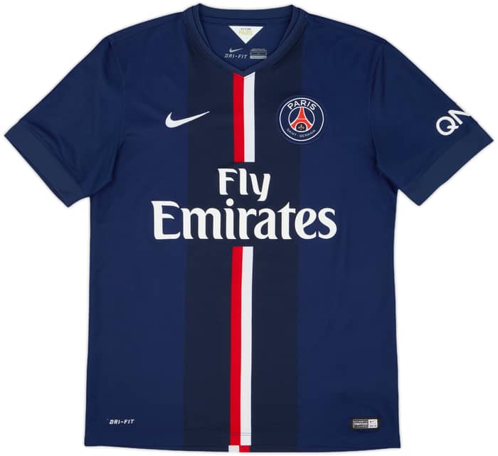 2014-15 Paris Saint-Germain Home Shirt Ibrahimovic #10 - 9/10 - (M)