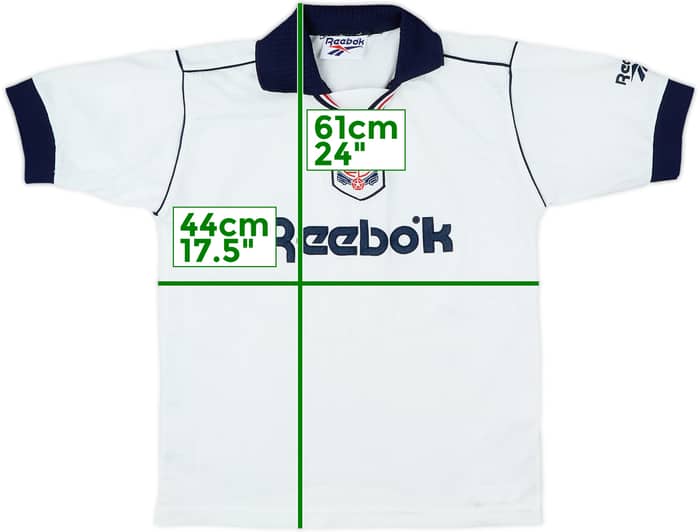 1995-97 Bolton Home Shirt - 8/10 - (L.Boys)