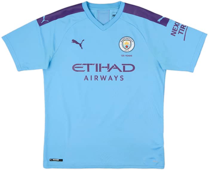 2019-20 Manchester City Home Shirt Kun Aguero #10 - 10/10 - (L)