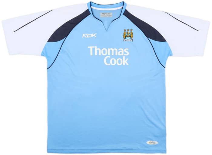 2006-07 Manchester City Home Shirt Dunne #22 - 8/10 - (XL)