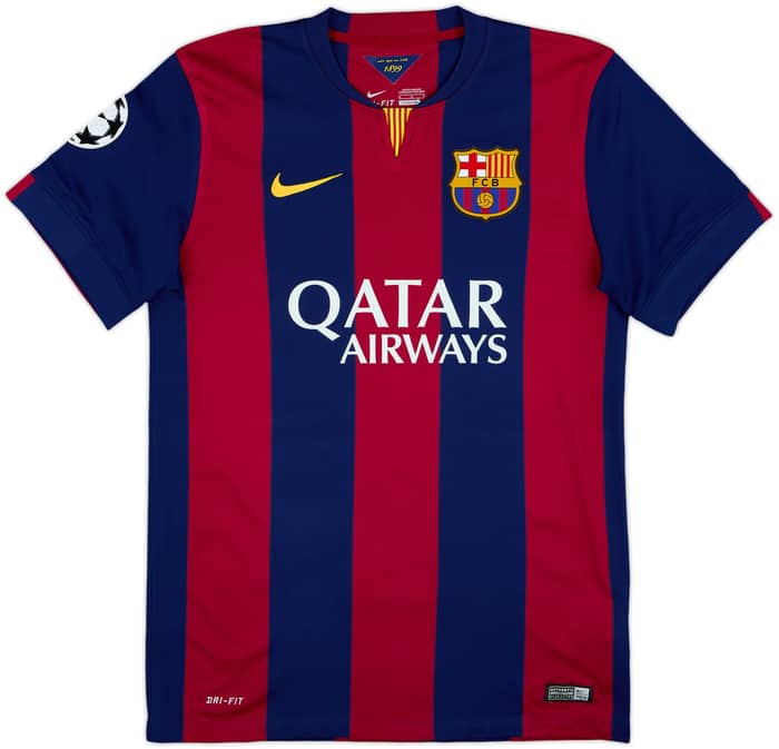2014-15 Barcelona Home Shirt Mascherano #14 - 8/10 - (M)