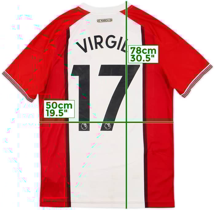 2017-18 Southampton Home Shirt Virgil #17 - 7/10 - (M)