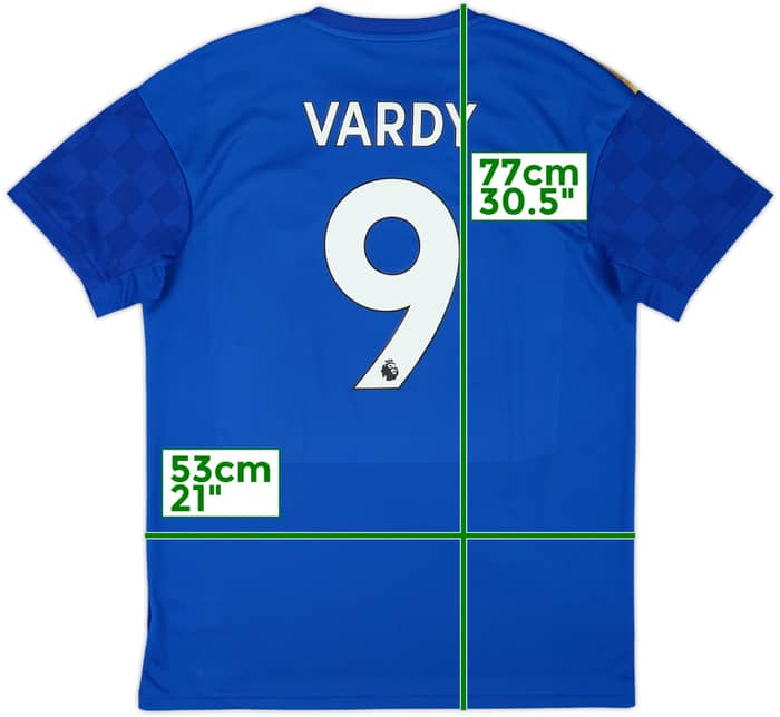 2019-20 Leicester Home Shirt Vardy #9 - 10/10 - (L)