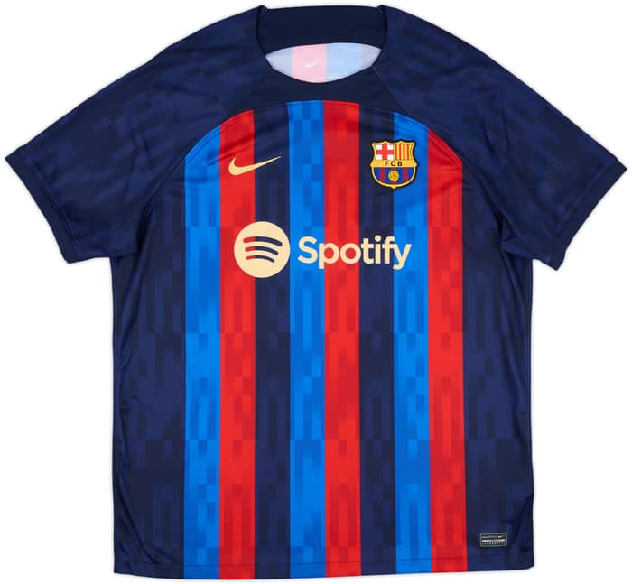 2022-23 Barcelona Home Shirt Lewandowski #9 - 8/10 - (XL)