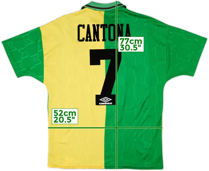 1992-94 Manchester United Third Shirt Cantona #7 - 8/10 - (L)