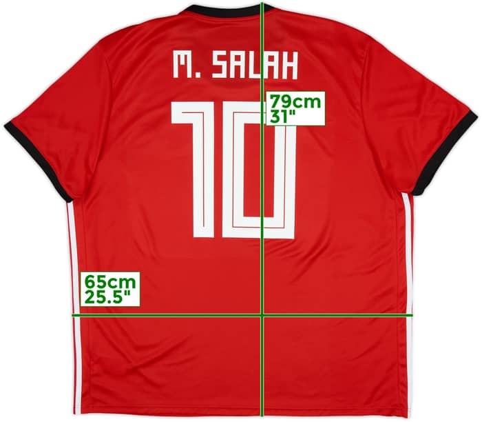 2018-19 Egypt Home Shirt M.Salah #10 - 10/10 - (XXL)