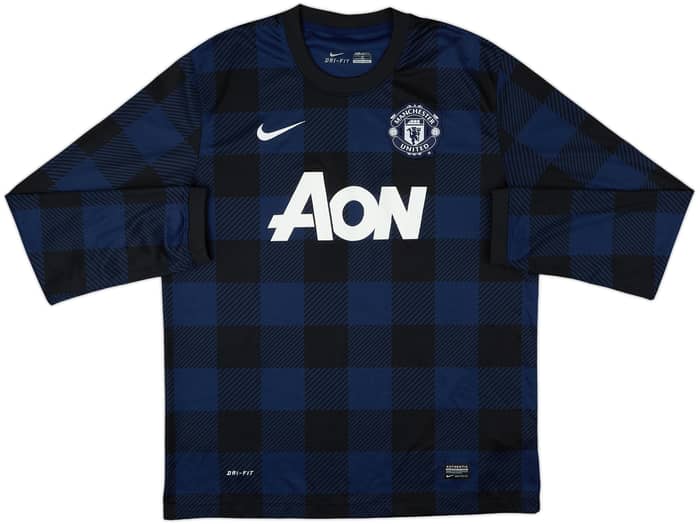 2013-14 Manchester United Away L/S Shirt Rooney #10 - 8/10 - (L)