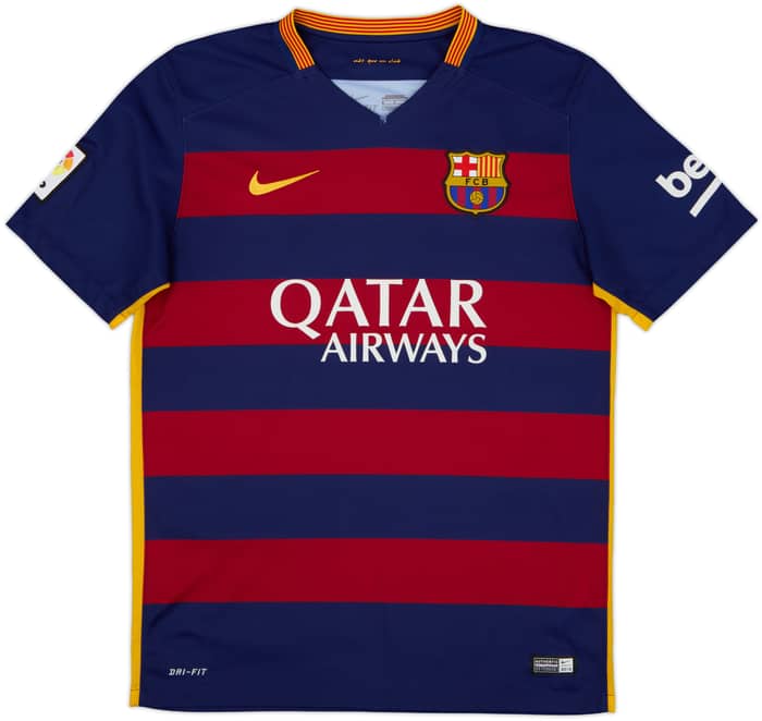 2015-16 Barcelona Home Shirt A.Iniesta #8 - 7/10 - (M)