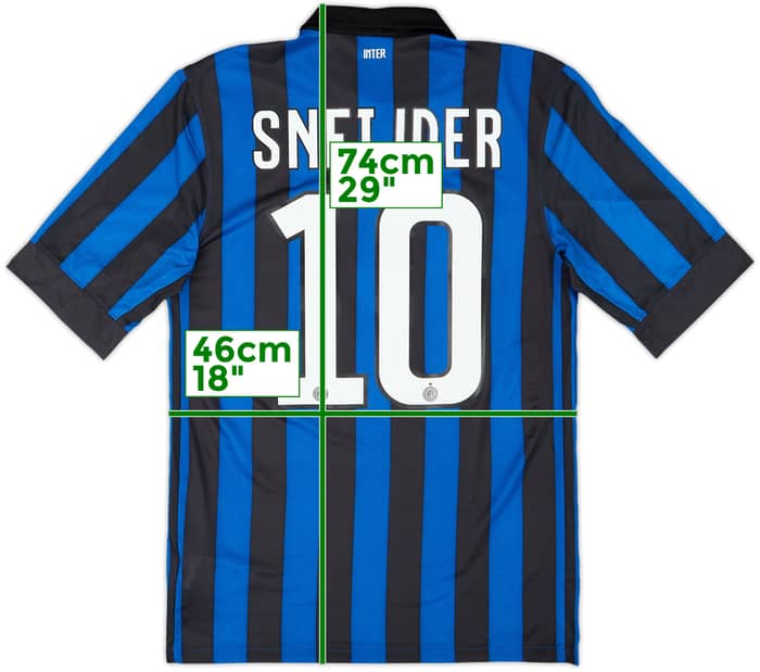 2011-12 Inter Milan Home Shirt Sneijder #10 - 10/10 - (S)