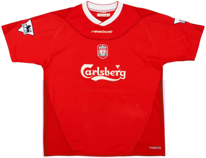 2002-04 Liverpool Home Shirt Gerrard #17 - 8/10 - (L)