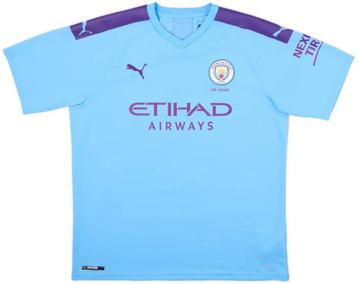 2019-20 Manchester City Home Shirt Kun Aguero #10 - 8/10 - (XL)