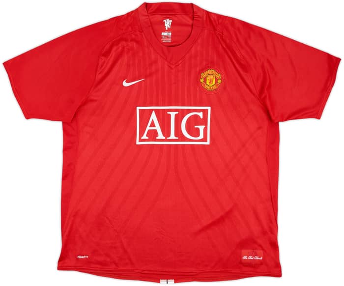 2007-09 Manchester United Home Shirt Ronaldo #7 - 8/10 - (XXL)