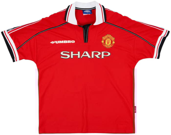 1998-00 Manchester United Home Shirt Treble #99 - 5/10 - (L)