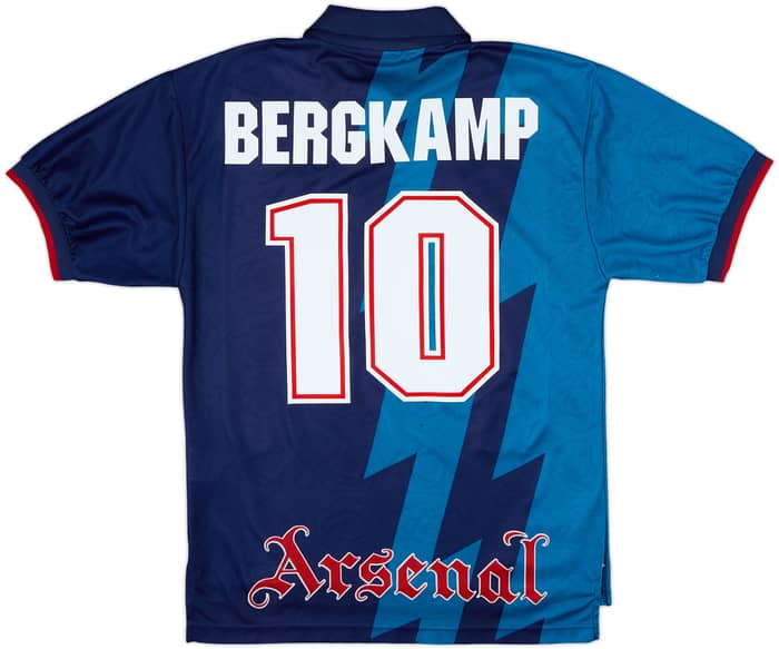 1995-96 Arsenal Away Shirt Bergkamp #10 - 8/10 - (M)