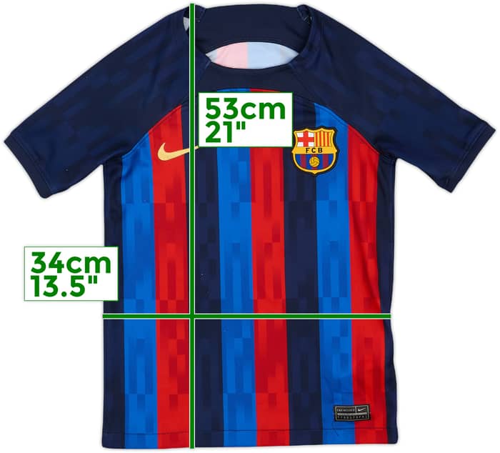 2022-23 Barcelona Home Shirt - 8/10 - (5-6 Years)