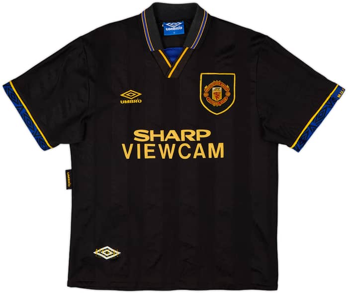 1993-95 Manchester United Away Shirt Cantona #7 - 9/10 - (M)