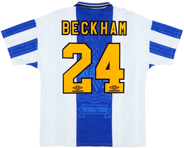 1994-96 Manchester United Third Shirt Beckham #24 - 8/10 - (L)