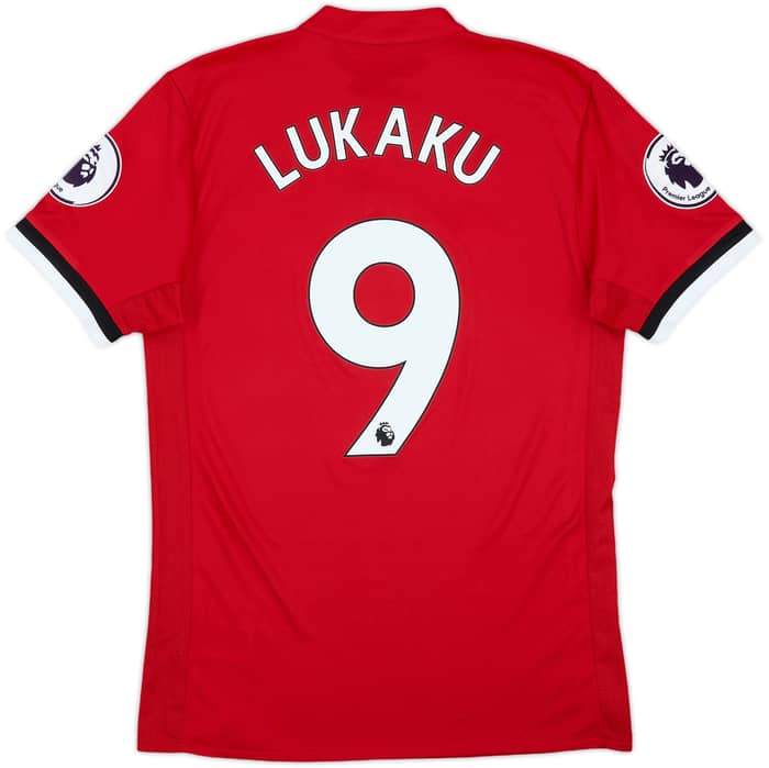 2017-18 Manchester United Home Shirt Lukaku #9 - 9/10 - (S)