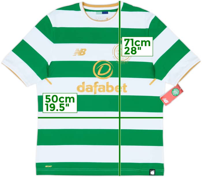 2017-18 Celtic 'Lisbon Lions 50th Anniversary' Home Shirt (M)