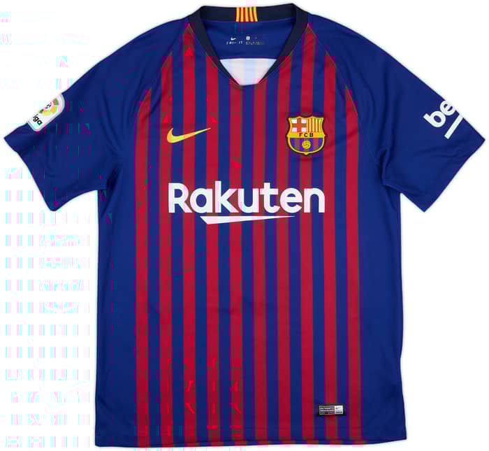 2018-19 Barcelona Home Shirt Messi #10 - 9/10 - (M)
