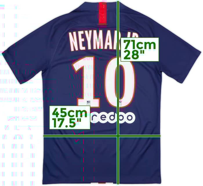 2019-20 Paris Saint-Germain Home Shirt Neymar Jr #10 - 7/10 - (S)
