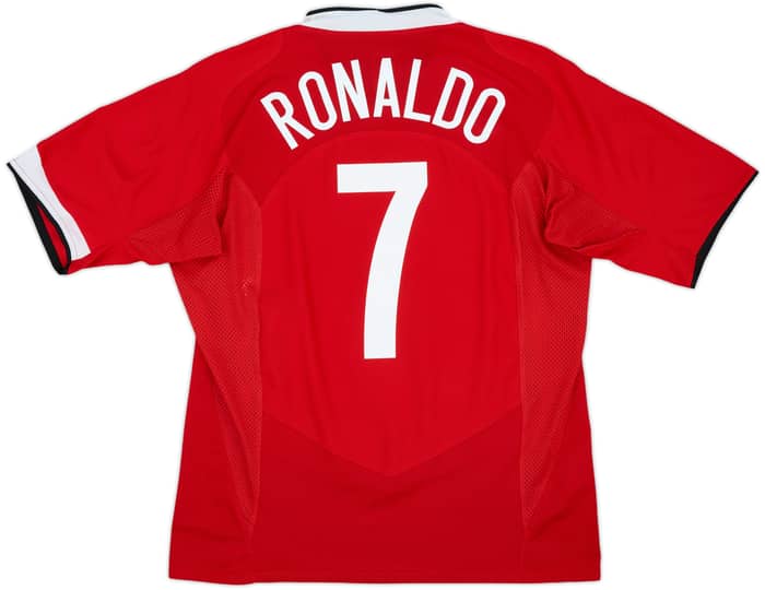2004-06 Manchester United Home Shirt Ronaldo #7 - 8/10 - (L)