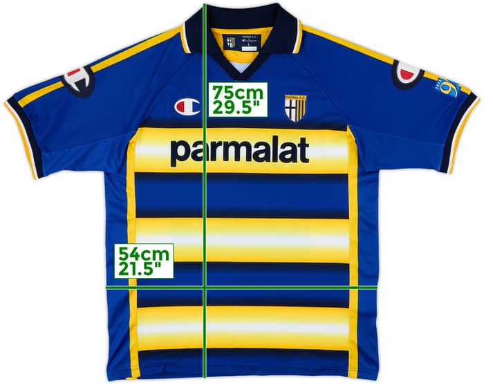 2003-04 Parma '90 Years' Home Shirt - 9/10 - (L)