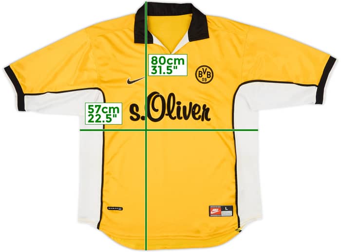 1998-00 Borussia Dortmund Home Shirt - 6/10 - (L)