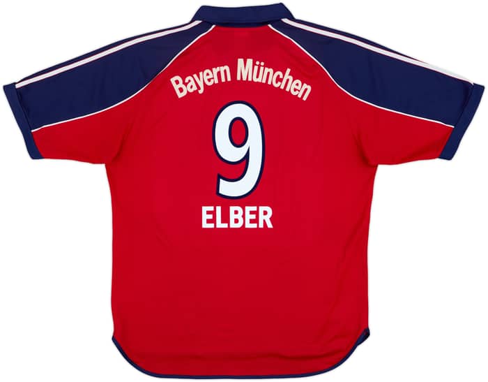1999-01 Bayern Munich Home Shirt Elber #9 - 6/10 - (XL)