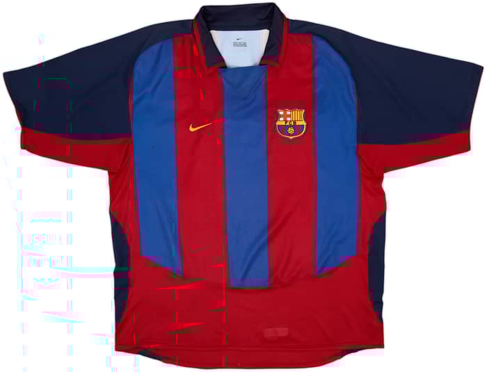 2003-04 Barcelona Home Shirt Xavi #6 - 6/10 - (XL)