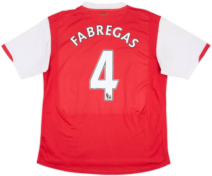 2006-08 Arsenal Home Shirt Fabregas #4 - 5/10 - (L)
