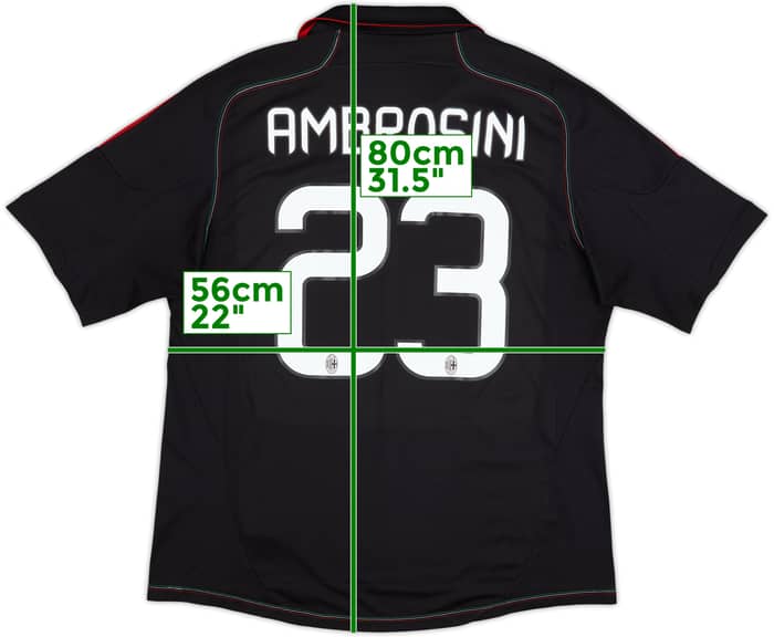 2012-13 AC Milan Third Shirt Ambrosini #23 - 7/10 - (XL)